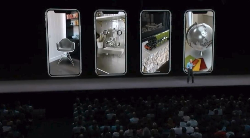 Some examples of shareable AR objects in real-world spaces.